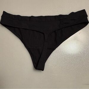 MeUndies Black Seamless Panties with Ribbed Waistband (new)